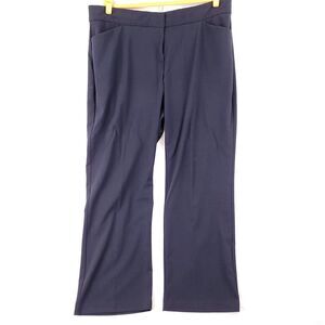 Kim Rogers Navy Blue Full Elastic Waist Dress Pants Size 18 Women's